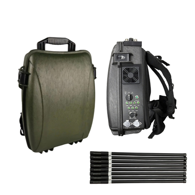 1.5KM-2KM Mochila Drone Jammer Rango de frecuencia 860MHz-930MHz