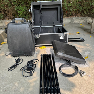 Interferencia de 2KM Mochila Drone Jammer Omnidireccional 360 UAV Jammer de señal
