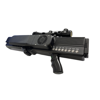 Pistola de interferencia anti-FPV de 1.5KM de alta potencia de banda ancha de larga distancia