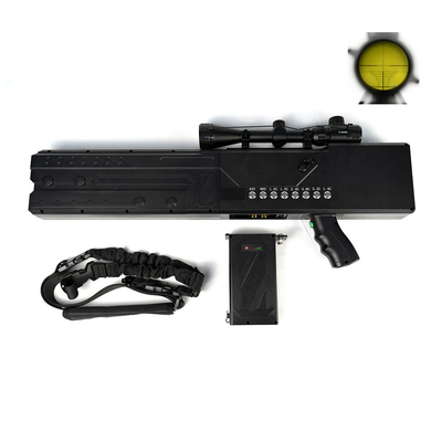 2KM Interferencia de 8 canales Arma anti-drone 433MHz -5.8G Interferente portátil anti-drone