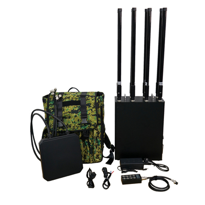 1.5KM ~ 2KM Rango Drone Jammer UAV señal GPS Defensa Anti Drone Mochila Jammer