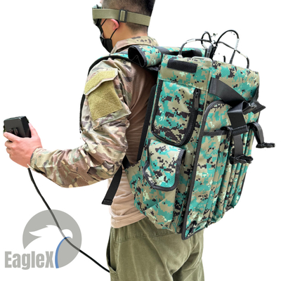 Largo alcance de 6 canales de mochila Drone Jammer 2000M UAV Jamming Drone RF Amplificador