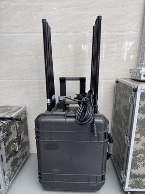 12 canales de toda la banda portátil anti-drone jammer anti-UAV bloqueador de frecuencia de drones