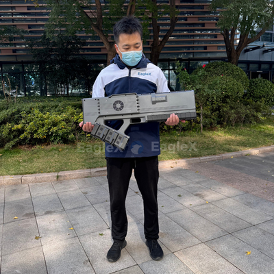 Solución de defensa de drones portátiles de resistencia de 36h para conciertos de policía militar 1-3KM FPV Drone Jammer con detector de detección de 5KM