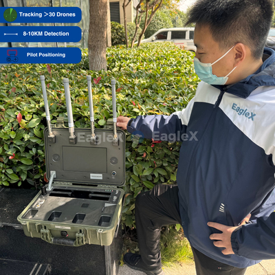 25MHz~6GHz Detección de maletas de todas las bandas FPV Detector de drones para conciertos, policía, tropas, automóviles