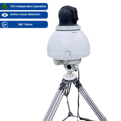 Sistema de detección, identificación y seguimiento de drones RF-optoelectrónicos impulsados por IA 24/7