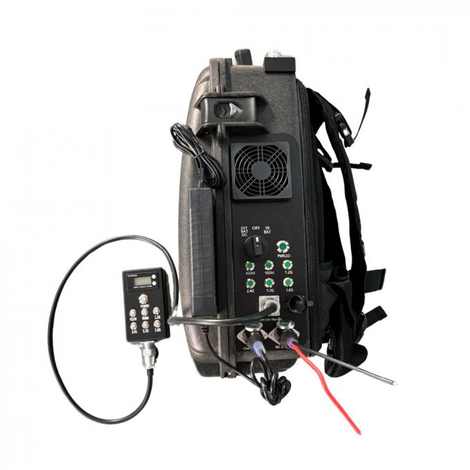 2KM escáner de policía militar Jammer mochila Drone Jammer Omnidireccional y Direccional Antena 0