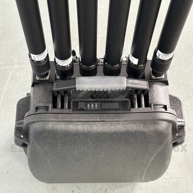 300W 350W Anti FPV Jammer Mochila 400MHz 800MHz 1.2G 2.4G 5.2G 5.8G 0
