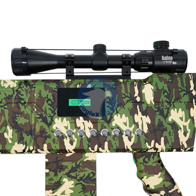 Camuflaje Sistema portátil contra drones 1.5KM Drone portátil con arma de interferencia 8 bandas 0