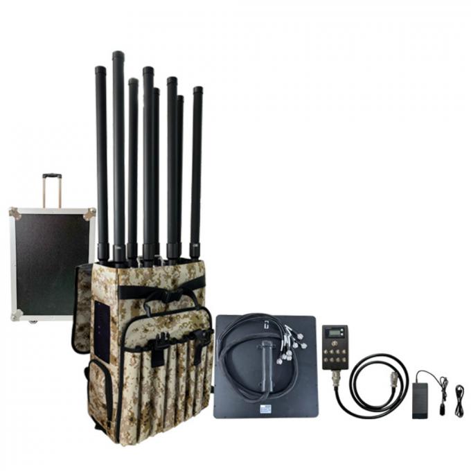 5.8G 2.4G 1.2G 900M 433M 2KM Interruptor de mochila RF Amplificador Anti UAV Enjambres FPV 2