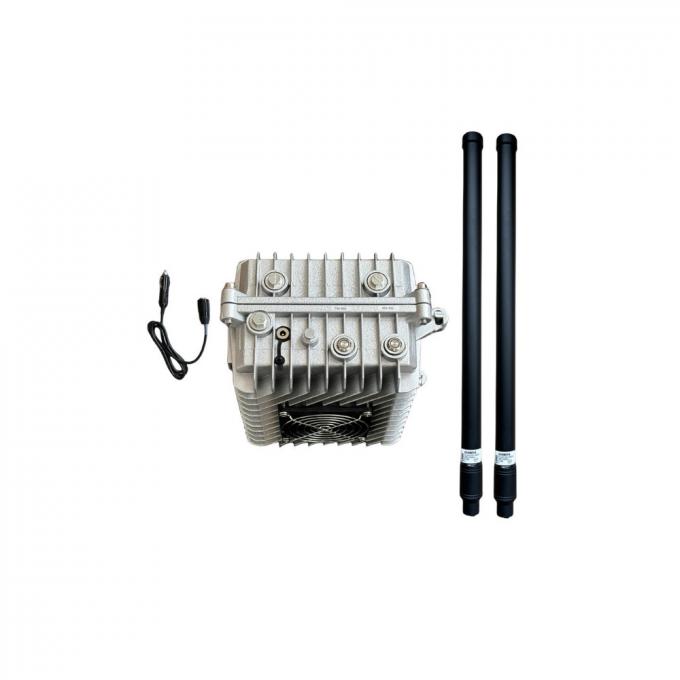60W 2.4GHz 900MHz 30-50W FPV Drone Jammer GPS de 2 canales Sistema portátil portátil anti-drones UAV montado en el vehículo 0
