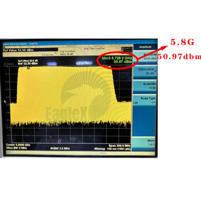 5Módulo de amplificador de RF de.8GHz 5725-5850MHz Módulo de interferencia de radiofrecuencia del amplificador 0
