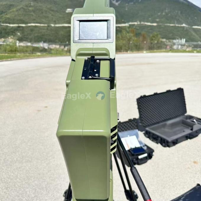 3-en-1 (Detección y interferencia) Dispositivo de defensa móvil de drones FPV portátil 0